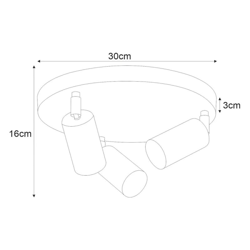 Lampa sufitowa K-4457 z serii KAYLA