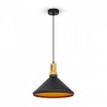 Oprawa Wisząca V-TAC Modern Czarna Drewno VT-75356
