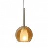 Oprawa Wisząca V-TAC Modern Podwójna Szkło Bursztyn+Biały fi180mm VT-7181