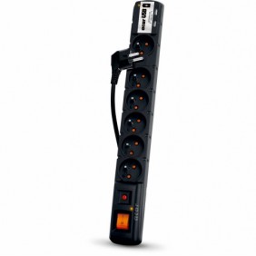 FILTR NAPIĘCIOWY ACAR USB czarny 5m