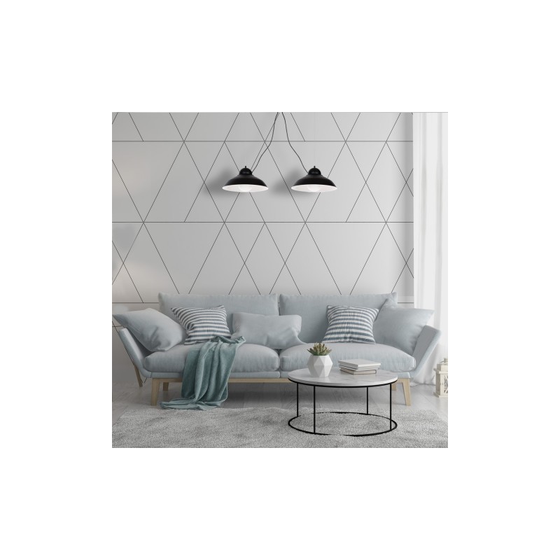 Lampa wisząca GUSTAV BLACK 2xE27