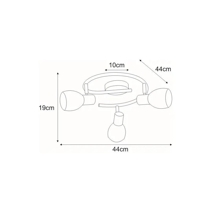 Lampa sufitowa K-8001/3G z serii EMBO