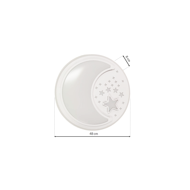 Dekoracyjny okrągły plafon LED 40W NOTE 480mm CCT