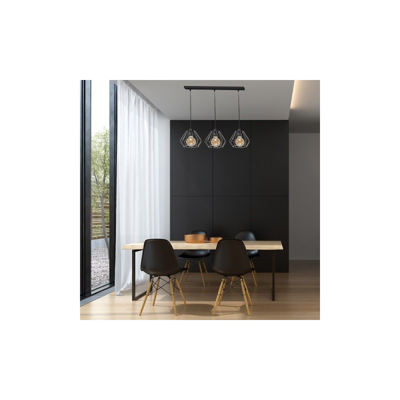 Lampa wisząca NORMAN BLACK 3xE27