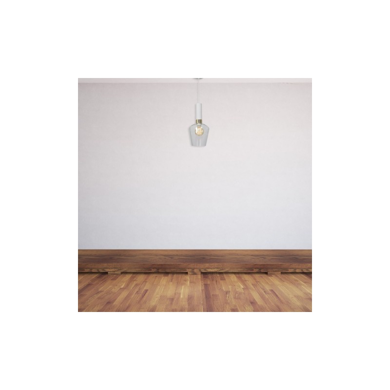 Lampa wisząca ROMA WHITE 1xE27