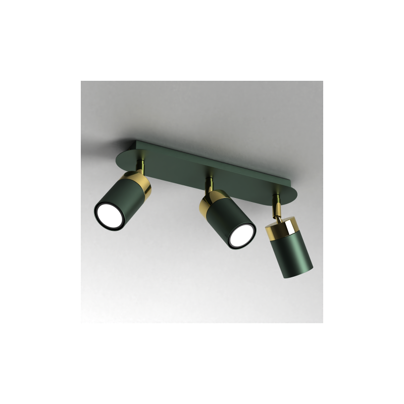 Lampa sufitowa JOKER GREEN/GOLD 3xGU10