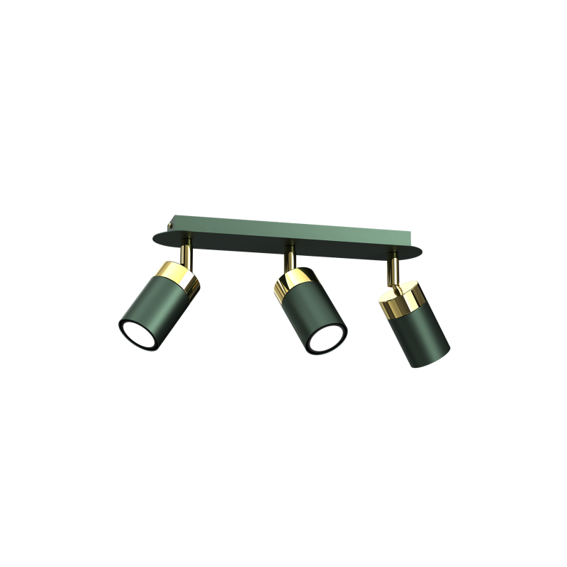 Lampa sufitowa JOKER GREEN/GOLD 3xGU10