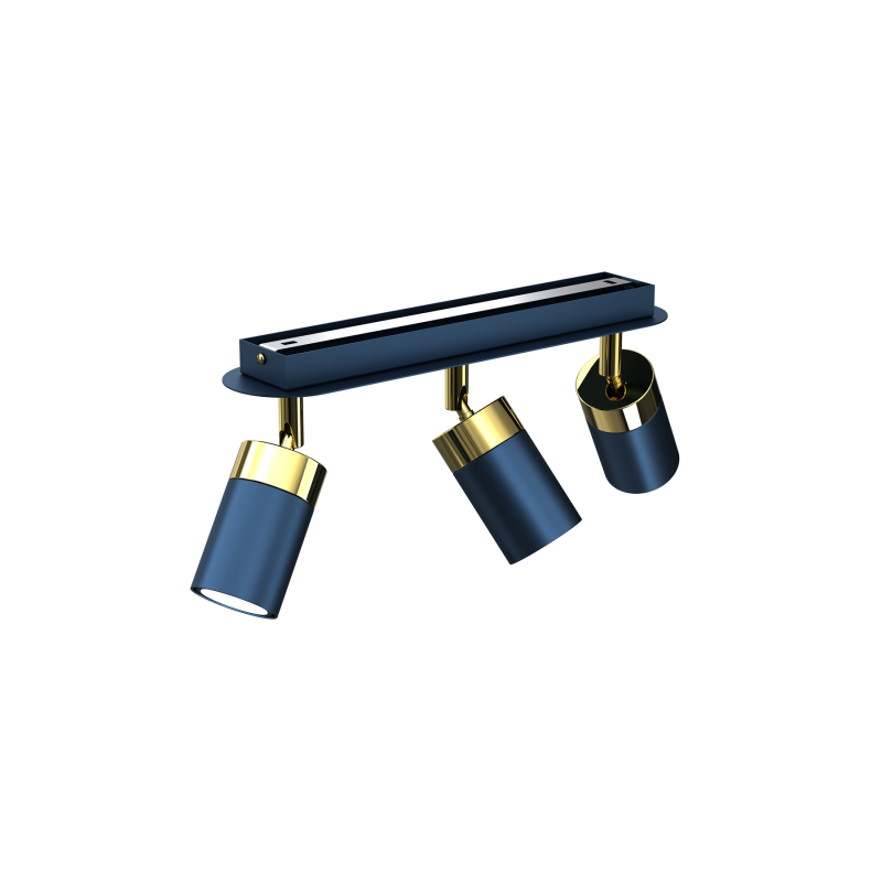 Lampa sufitowa JOKER NAVY BLUE/GOLD 3xGU10