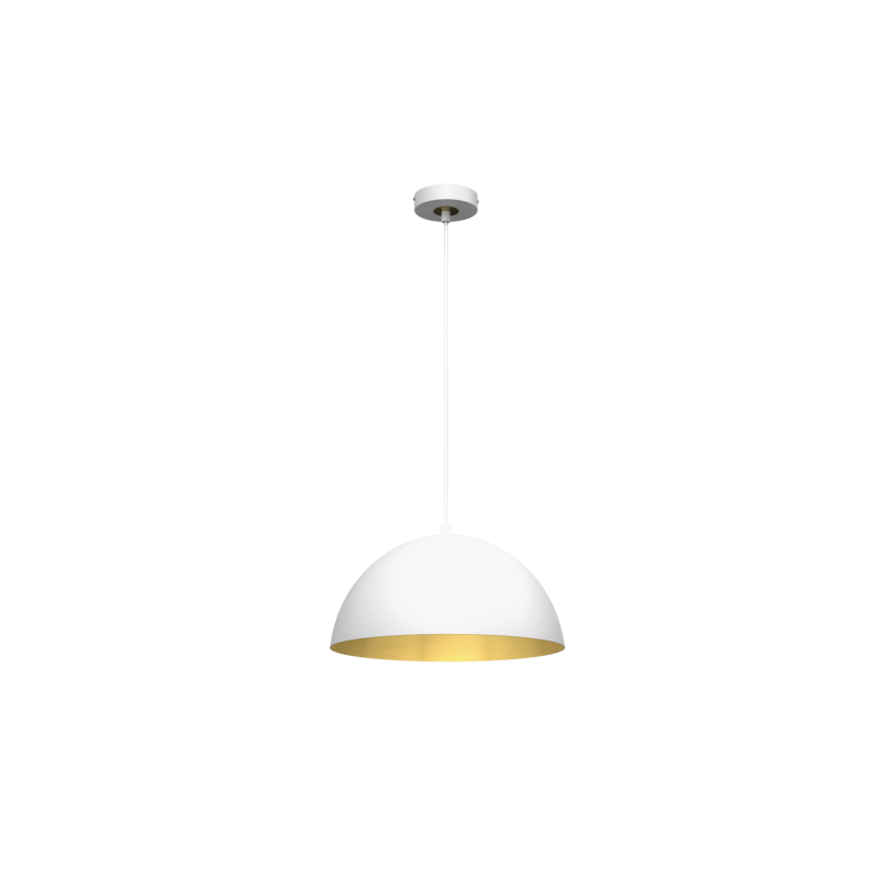 Lampa wisząca BETA WHITE/GOLD 1xE27 35cm