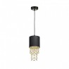 Lampa wisząca ALMERIA BLACK/GOLD 1xE27
