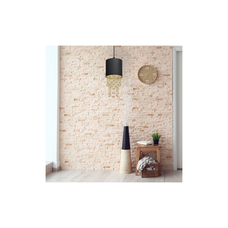 Lampa wisząca ALMERIA BLACK/GOLD 1xE27