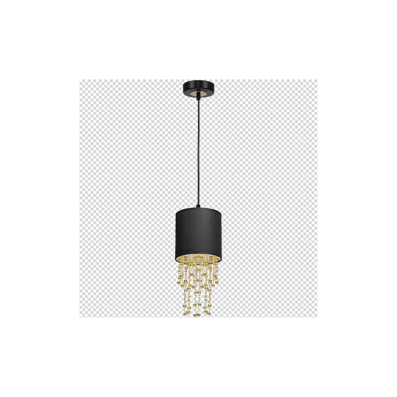 Lampa wisząca ALMERIA BLACK/GOLD 1xE27