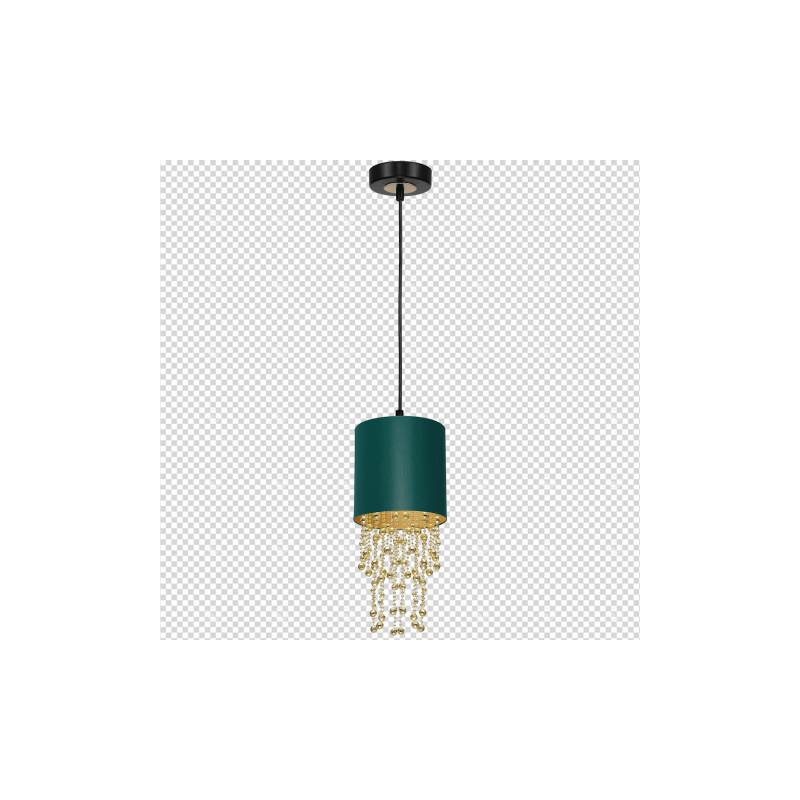 Lampa wisząca ALMERIA GREEN/GOLD 1xE27