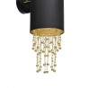 Kinkiet glamour czarny ALMERIA 1xE27