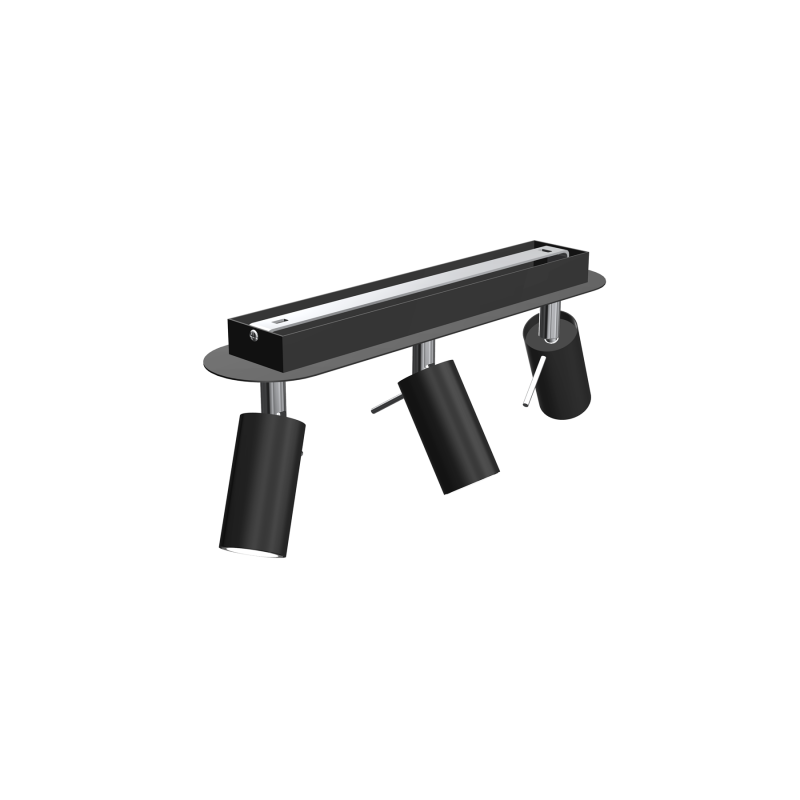 Lampa sufitowa PRESTON BLACK/CHROME 3x mini GU10