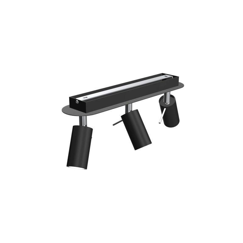 Lampa sufitowa PRESTON BLACK/CHROME 3x mini GU10