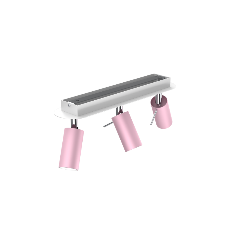 Lampa sufitowa PRESTON PINK/WHITE 3x mini GU10