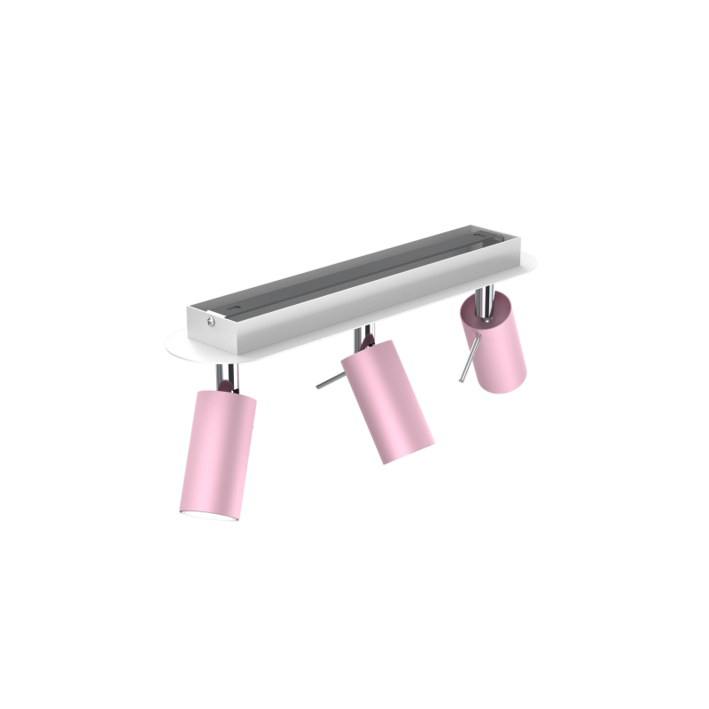 Lampa sufitowa PRESTON PINK/WHITE 3x mini GU10