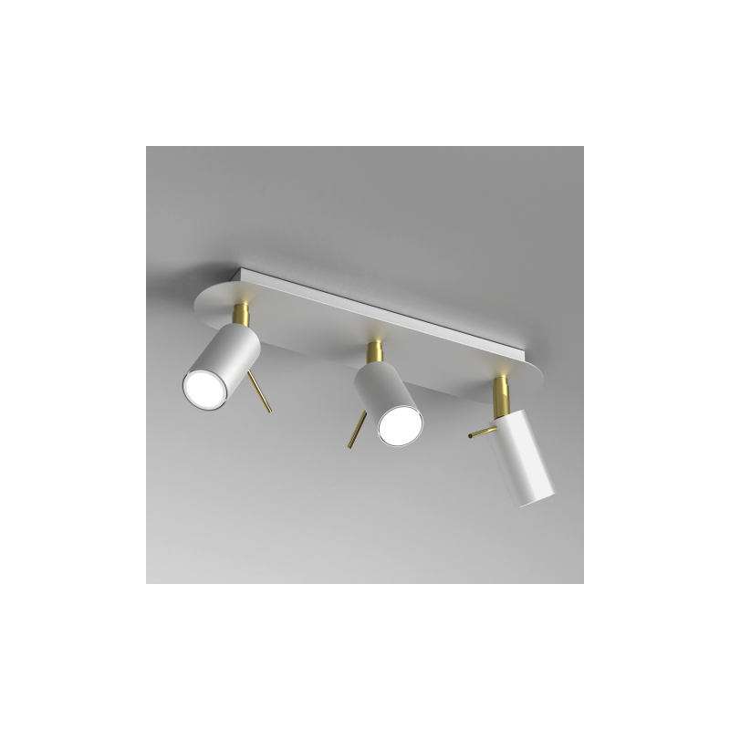 Lampa sufitowa PRESTON GOLD/WHITE 3x mini GU10