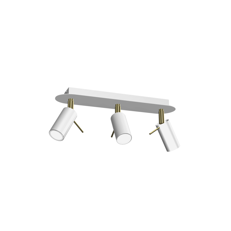 Lampa sufitowa PRESTON GOLD/WHITE 3x mini GU10