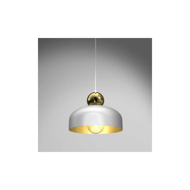 Lampa Wisząca HARALD GOLD/WHITE 1xE27