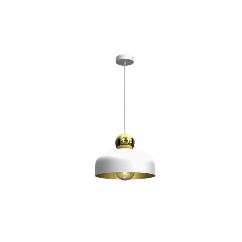 Lampa Wisząca HARALD GOLD/WHITE 1xE27