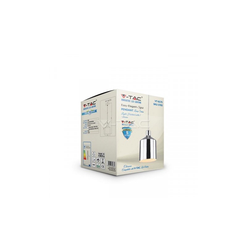 Oprawa Wisząca V-TAC Chrom fi175 VT-8175