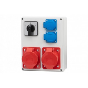 Rozdzielnica R-240 16A 5p, 32A 5p, 2x230V, L/P