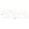 Lampa sufitowa K-C9590B/3 z serii ALPINA K-C9590B/3
