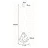 Lampa wisząca K-4815 z serii GOLD
