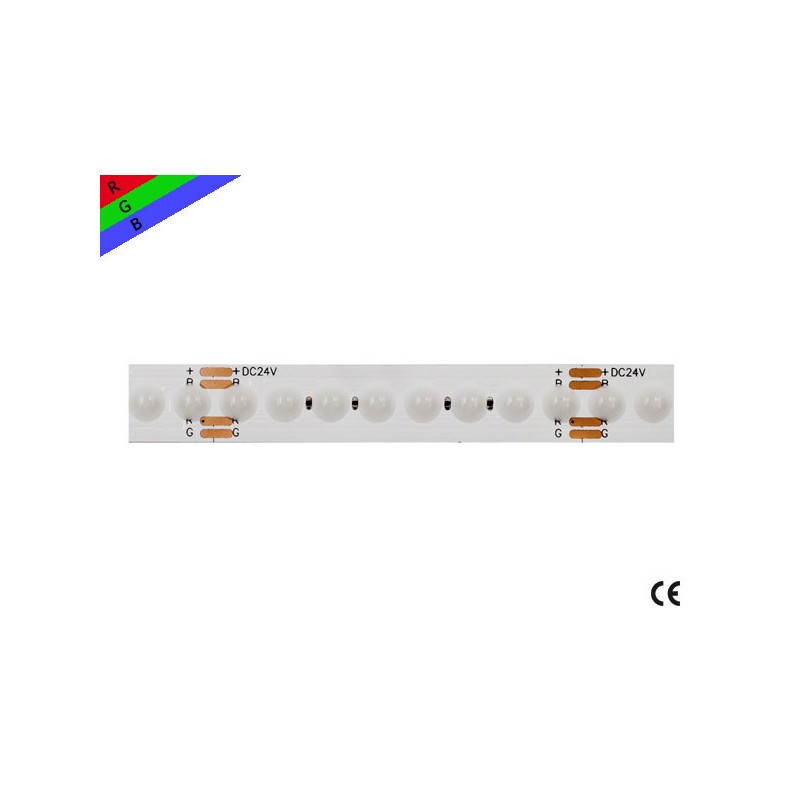 TAŚMA LED 24V | 15W | 160 LED/1m | IP20 | RGB | 5m | 10mm