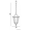 Lampa ogrodowa RETRO CLASSIC K 1018/1/D SU-MA