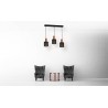 Lampa Wisząca ARES BLACK 3xE27
