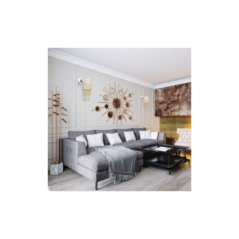 Kinkiet ALMERIA WHITE/GOLD 1xE27