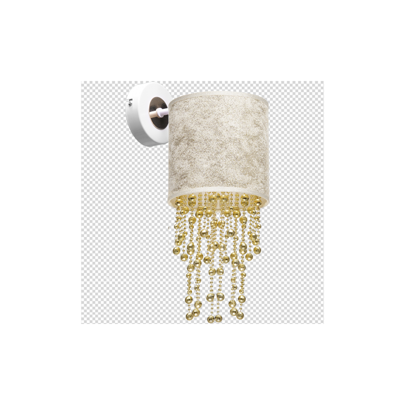 Kinkiet ALMERIA WHITE/GOLD 1xE27