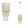 Lampa wisząca ALMERIA WHITE/GOLD 1xE27