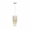 Lampa wisząca ALMERIA WHITE/GOLD 1xE27