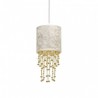 Lampa wisząca ALMERIA WHITE/GOLD 1xE27