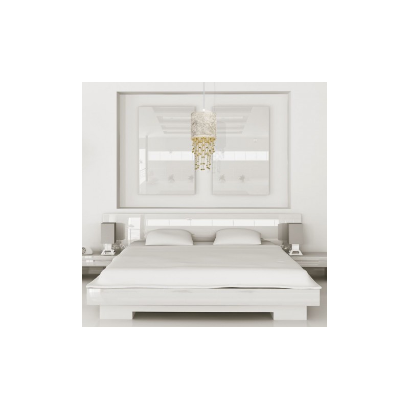 Lampa wisząca ALMERIA WHITE/GOLD 1xE27