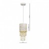 Lampa wisząca ALMERIA WHITE/GOLD 1xE27