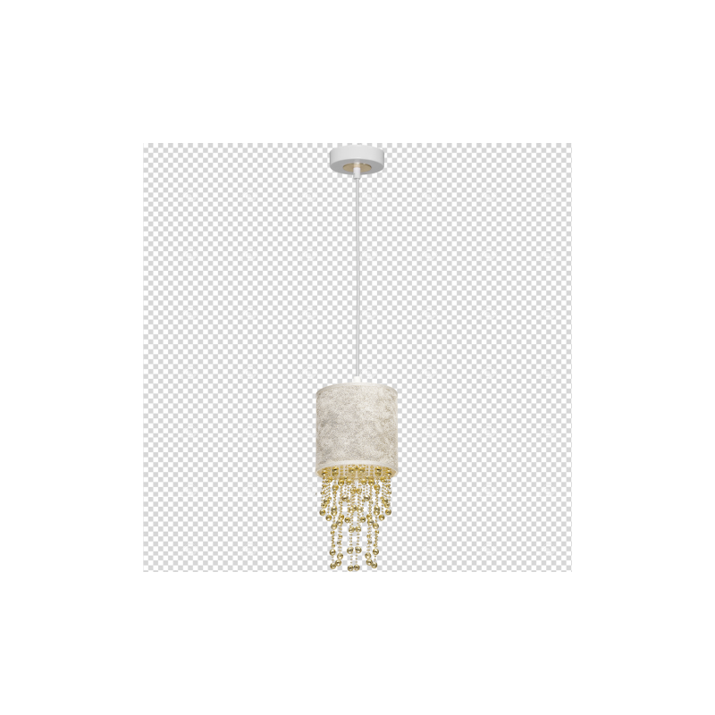 Lampa wisząca ALMERIA WHITE/GOLD 1xE27