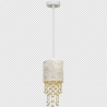 Lampa wisząca ALMERIA WHITE/GOLD 1xE27
