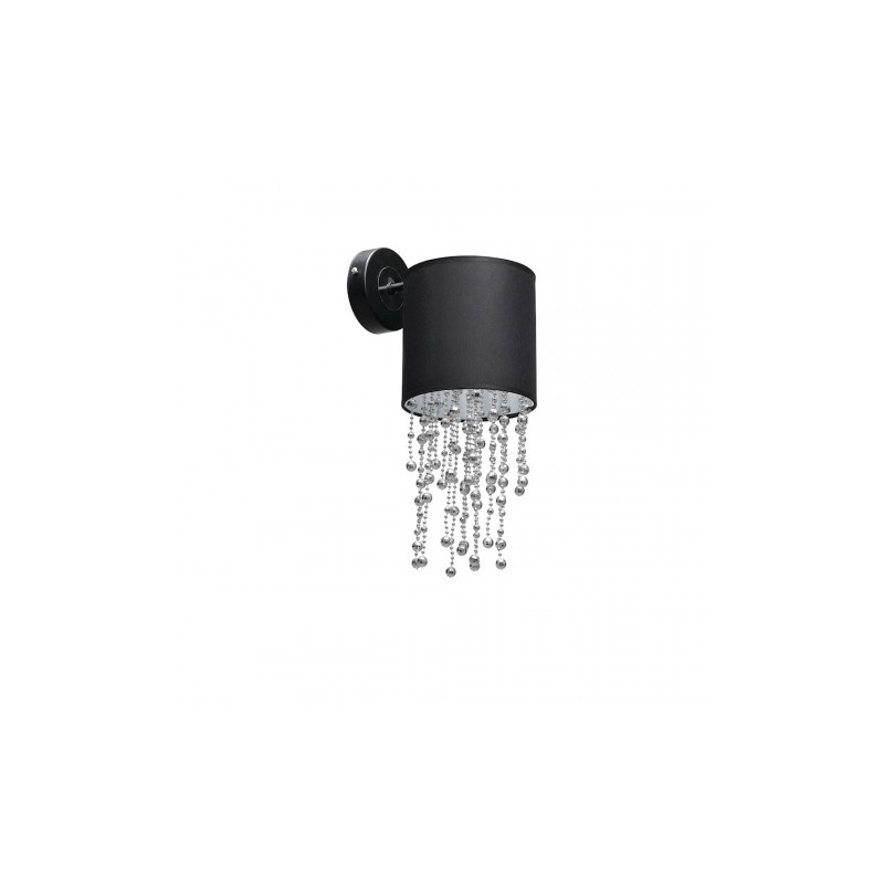 Lampa ścienna kinkiet czarny ALMERIA 1xE27
