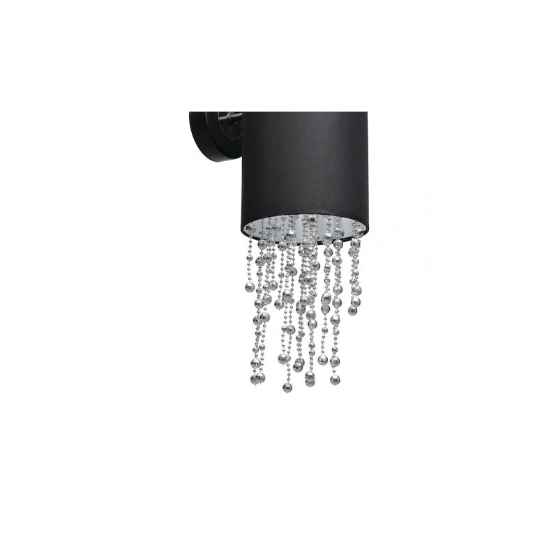 Lampa ścienna kinkiet czarny ALMERIA 1xE27