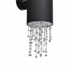 Lampa ścienna kinkiet czarny ALMERIA 1xE27