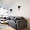 Lampa ścienna kinkiet czarny ALMERIA 1xE27