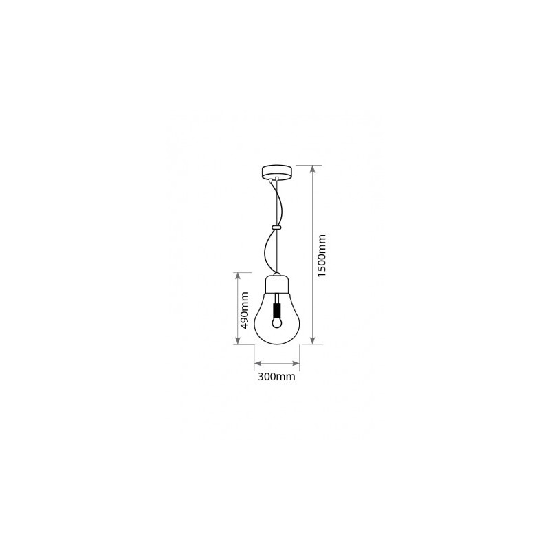 Lampa wisząca CLOTILDE 1xE27
