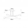 Lampa sufitowa K-4392 z serii SITYA WHITE