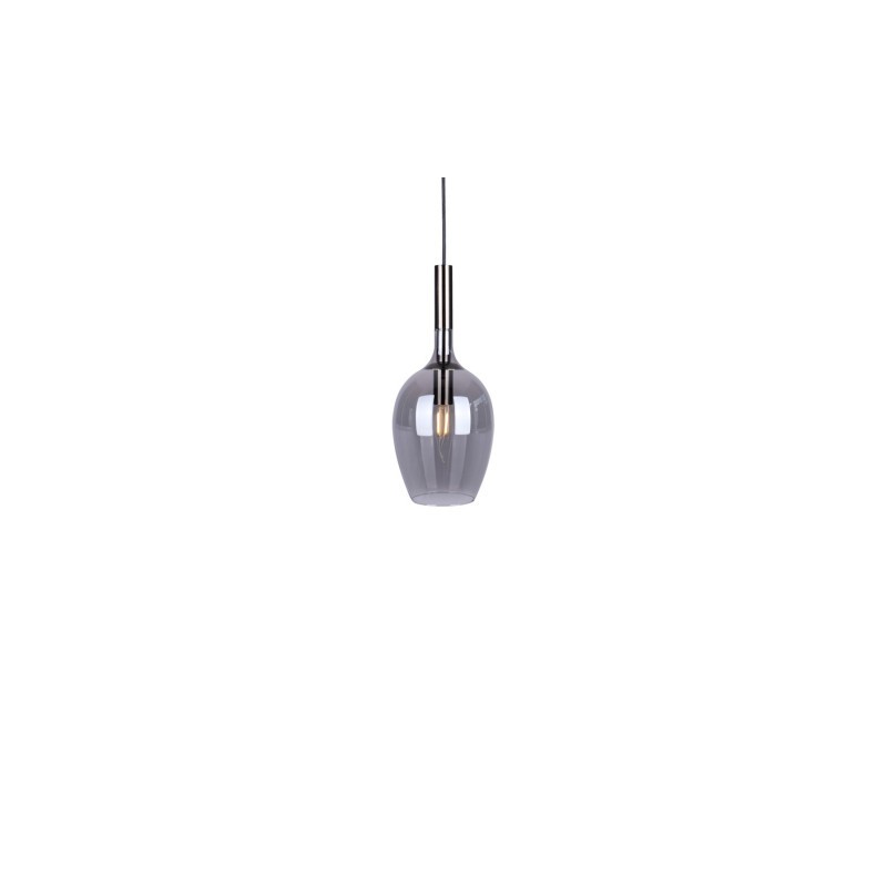 Szklana lampa wisząca TANGO SMOKED 1xE14