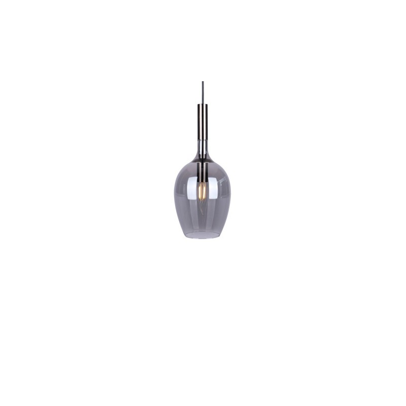 Szklana lampa wisząca TANGO SMOKED 1xE14
